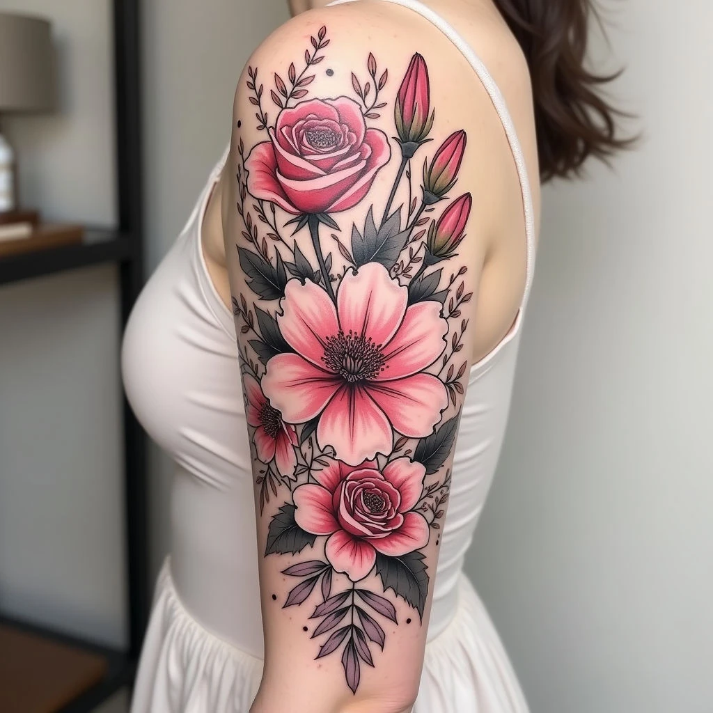 Quarter Sleeve Tattoo Ideas for Females: Designs & Inspiration