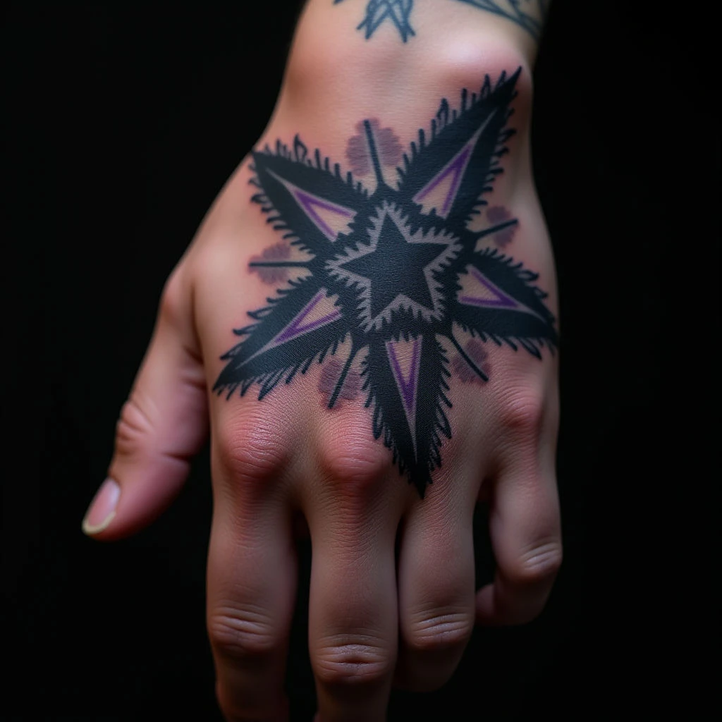 Color Realism Finger Tattoos: A Guide to Blue & Purple Shades