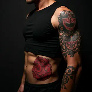 Stunning Calligraphy Stomach Sleeve for Men