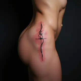 David Beckham's Pink Rib Tattoo: Meaning & Minimalist Design