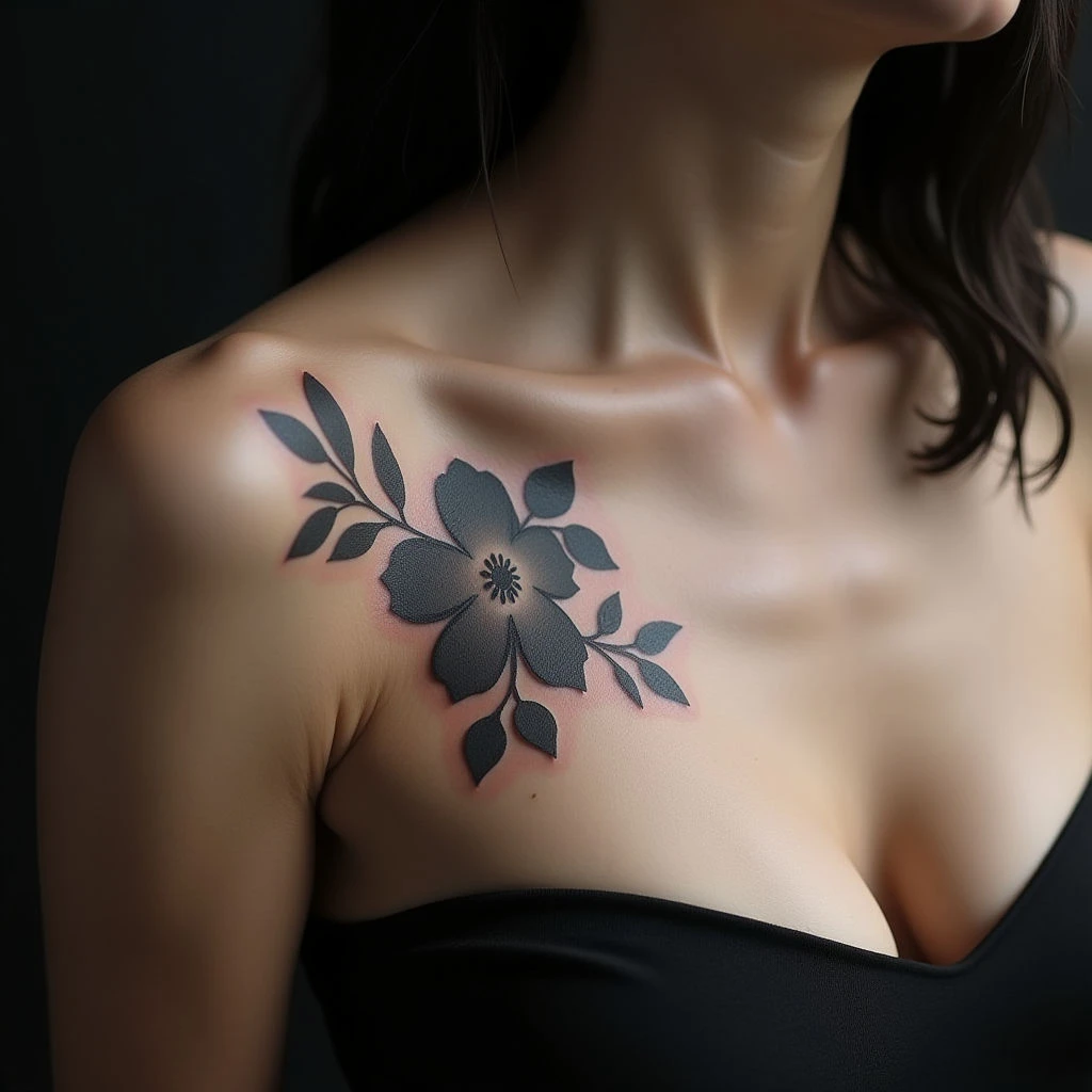 Minimalist Chest Tattoos for Girls: Shoulder Placement Ideas