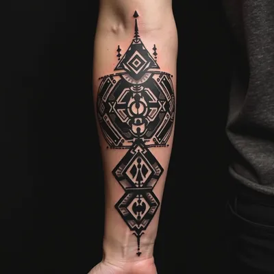 Spiritual Symbols: Religious Tattoo Designs for Men's Forearms