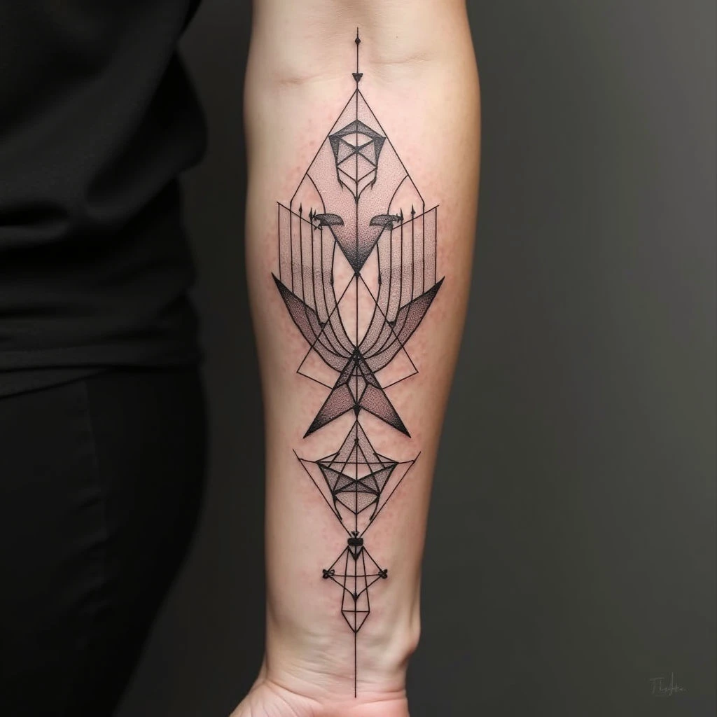 Intricate Sacred Geometry Tattoo Design