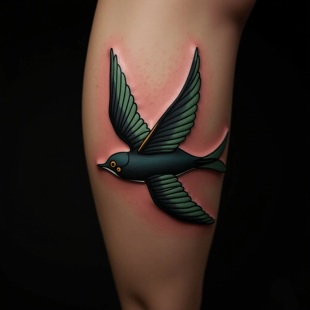 The Sailor Jerry Swallow Tattoo: Meaning & New School Style