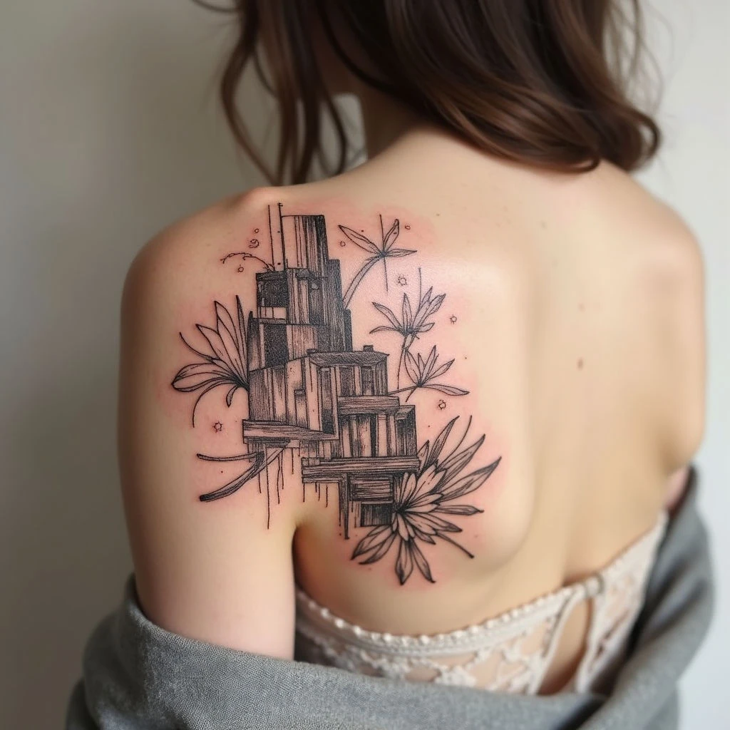 Shoulder Cover Up Tattoos for Ladies: Art in Progress