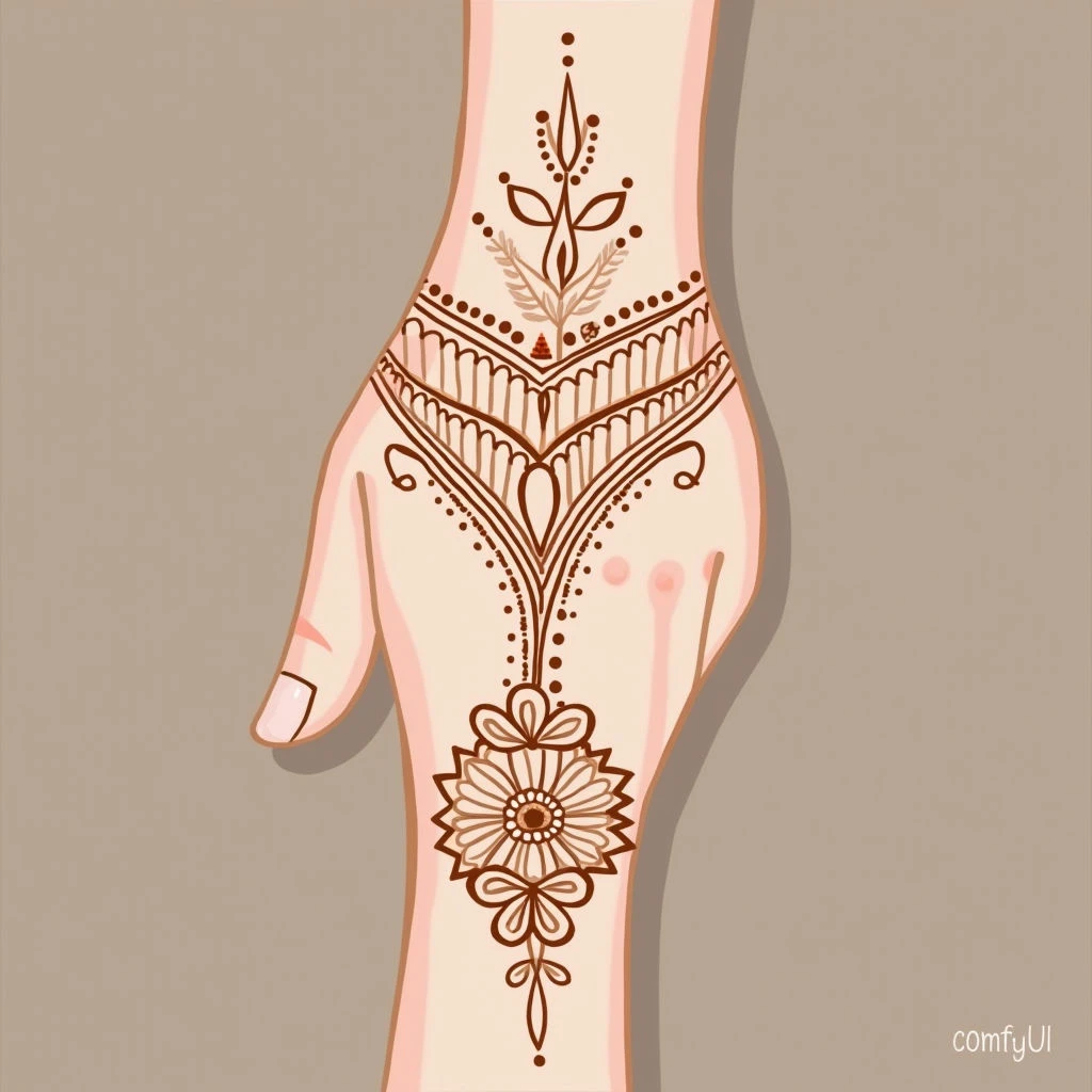 Simple & Easy Mehndi Designs for Girls (Back Hand)