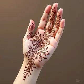 Simple & Beautiful Mehndi Designs for Palms (Easy to Create)