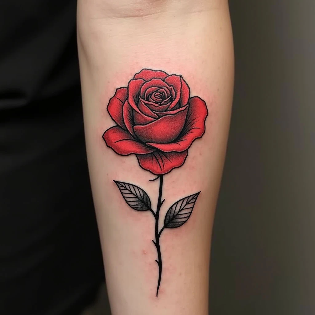 Simple Rose Tattoo Design: Meaning, Placement & Inspiration