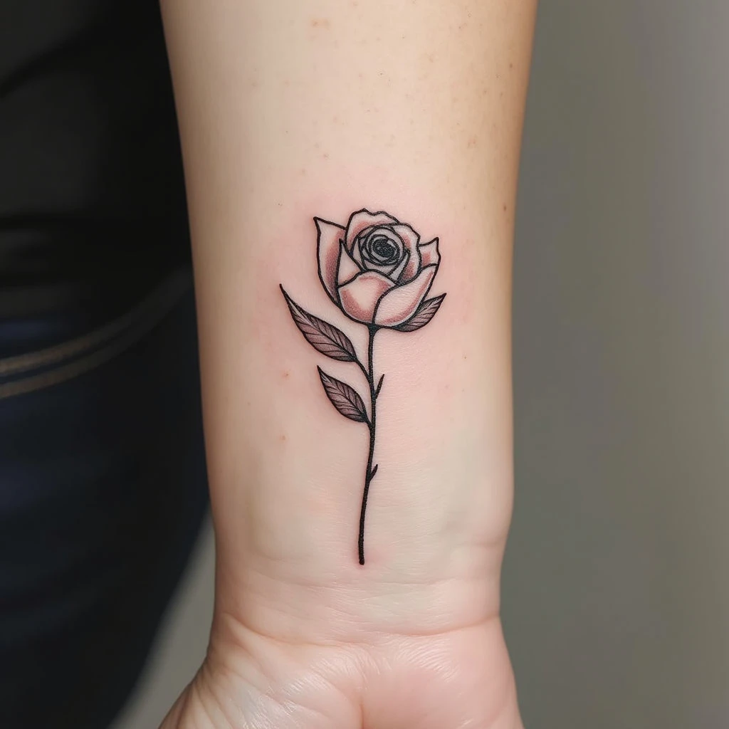 The Simple Rose Tattoo: A Timeless Symbol of Beauty & Meaning