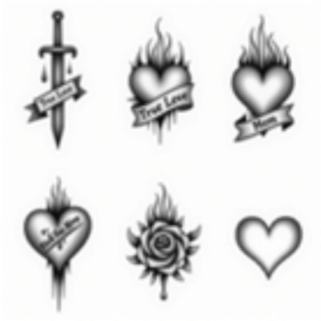 Classic Heart Tattoo Designs: A Study in Line and Symbolism