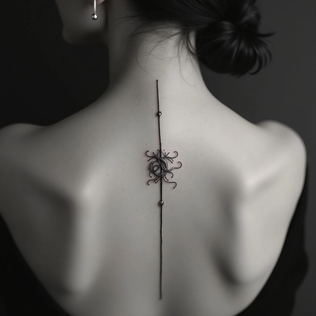 The Silent Echo: Unraveling the Meaning of a Single Black Line Tattoo