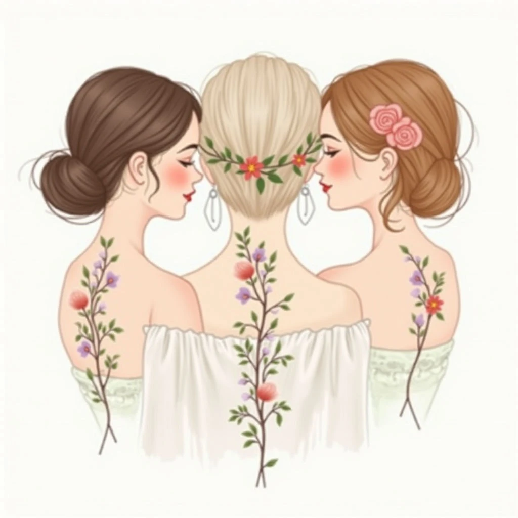 Sister Tattoo Ideas: Designs & Meanings for 3 Sisters
