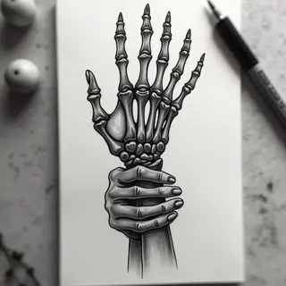 Skeleton Hand and Human Hand Tattoo: Meaning & Symbolism Explained