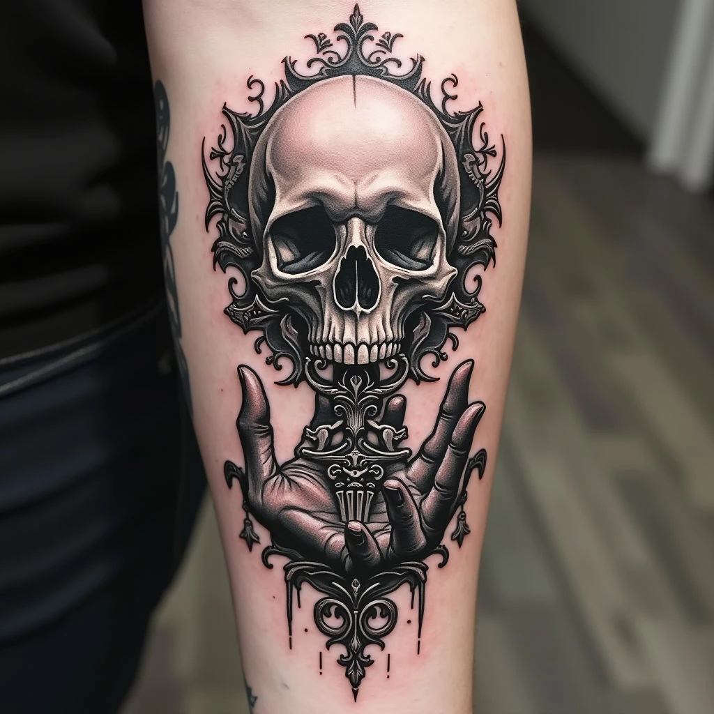 What Does a Skull Hand Tattoo Mean? Unraveling Symbolism & History