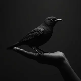 The Symbolic Flight of a Small Black Bird Tattoo: Meaning & Design Inspiration