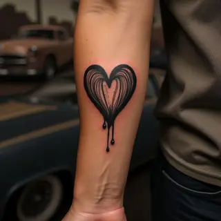 The Heart's Echo: Understanding Small Black Heart Tattoos