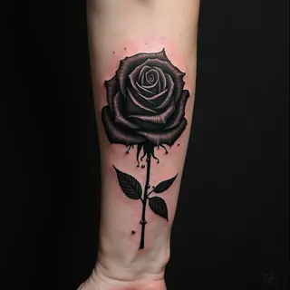 Small Black Rose Tattoo: Meaning & Design Inspiration