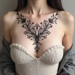 Small Breast Tattoo Cover Up Ideas for Ladies