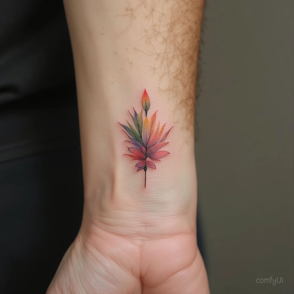 Subtle Statements: Small Color Tattoo Ideas for Men