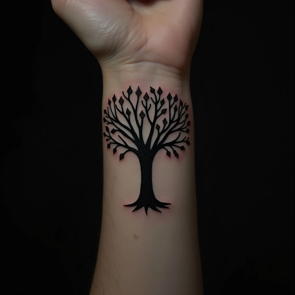 Small Family Meaning Tattoos: Blackout Expressions of Connection