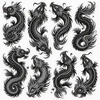 Flash Sheet: Traditional Japanese Tattoo Designs