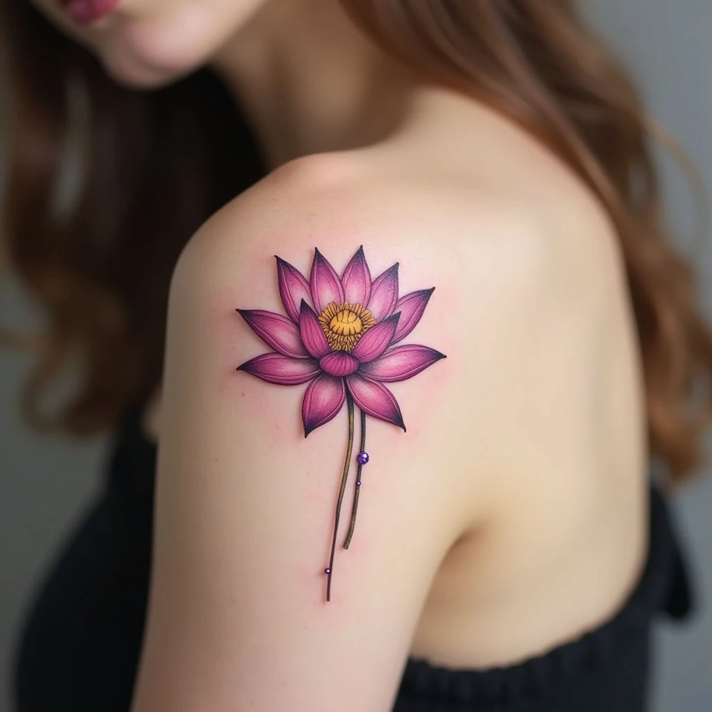 Small Lotus Flower Tattoo Meaning on a Woman: A Guide to Symbolism and Design