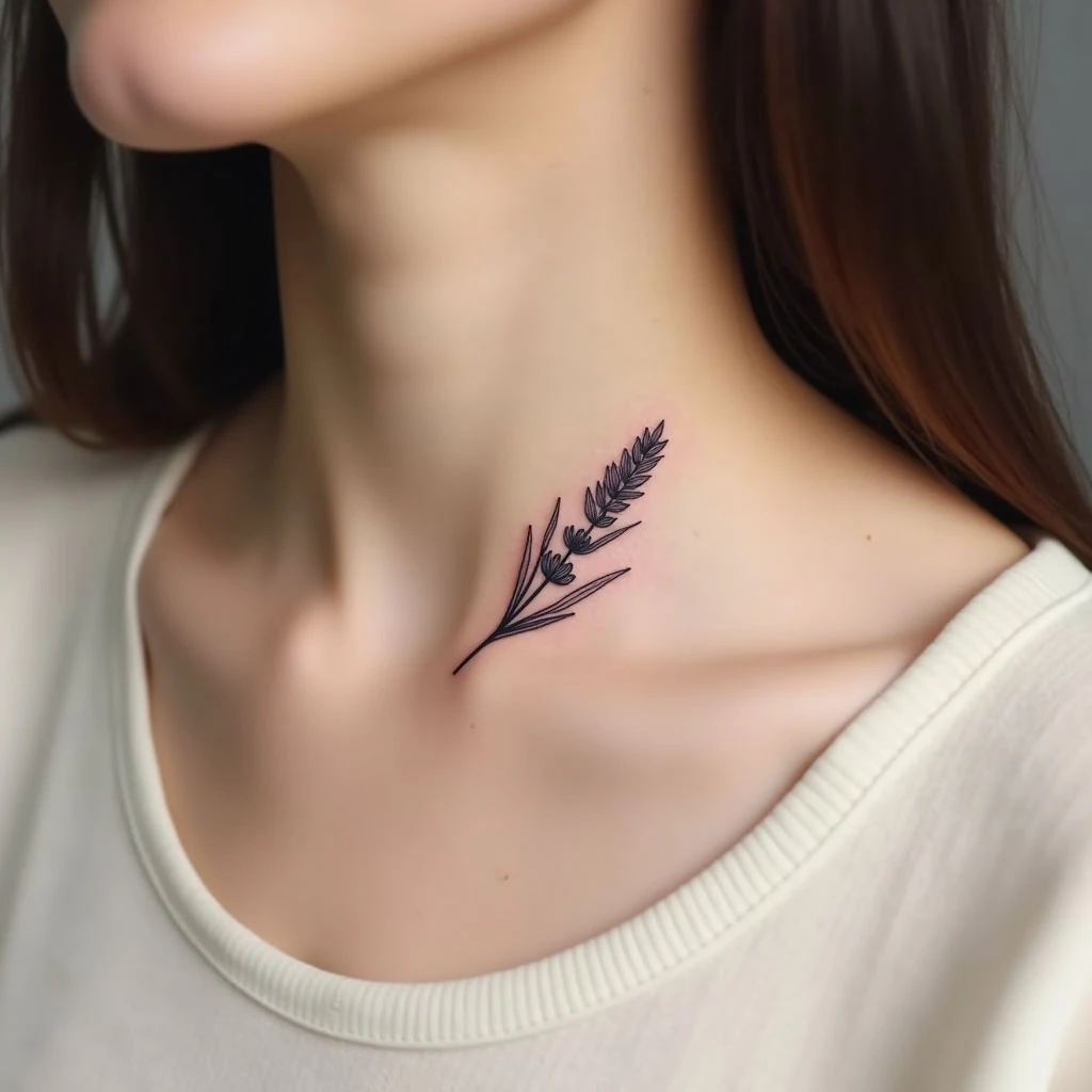 Delicate Beauty: Small Neck Tattoo Ideas & Inspiration