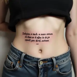 Strategic Small Quote Tattoo Placement: Where Darkness Resides