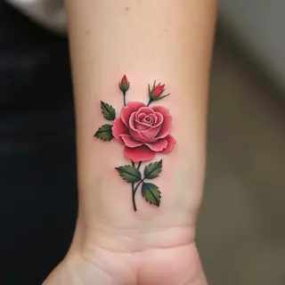 Delicate Rose Tattoos: Designs for Ladies