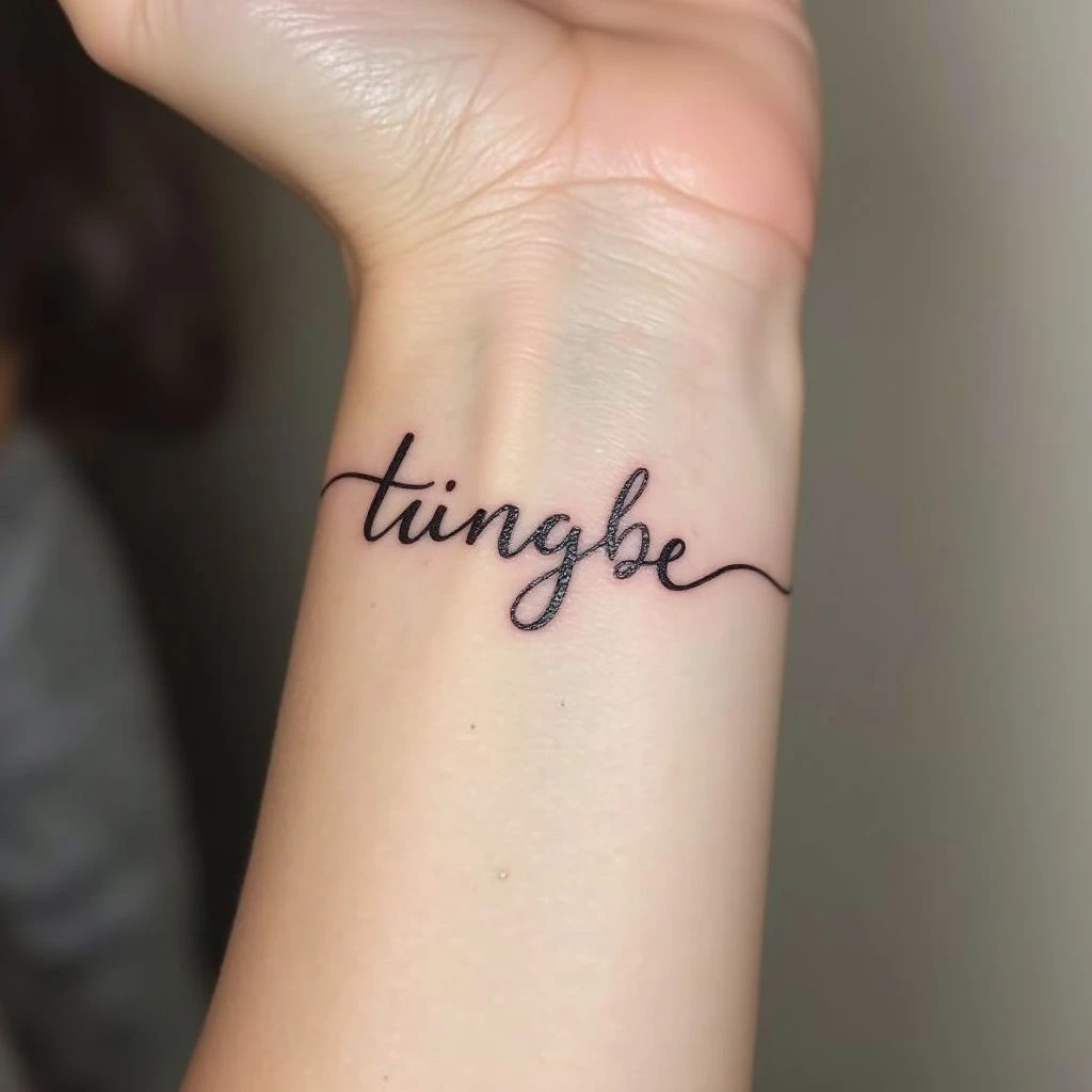 Tiny Script Tattoos: Delicate Designs & Meaningful Ink