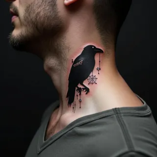 Small Side Neck Tattoo Ideas for Men