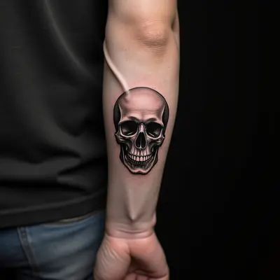 Small Skull Tattoos for Men: Forearm Placement & Design Ideas