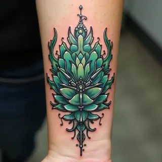 Wrist Tattoo Cover-Up: Bio-Organic Transformations