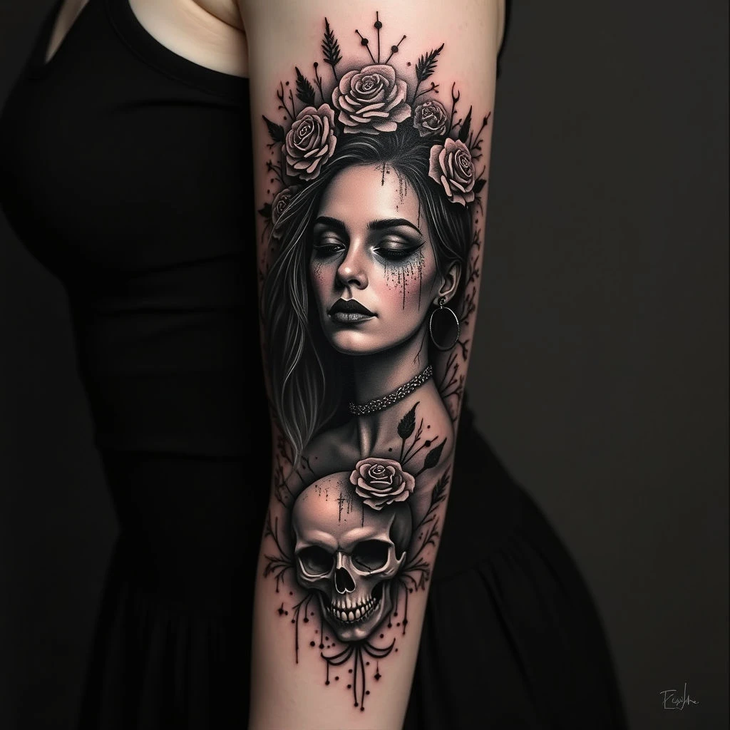 Small Tattoo Ideas For Women's Arms: A Darkly Romantic Guide