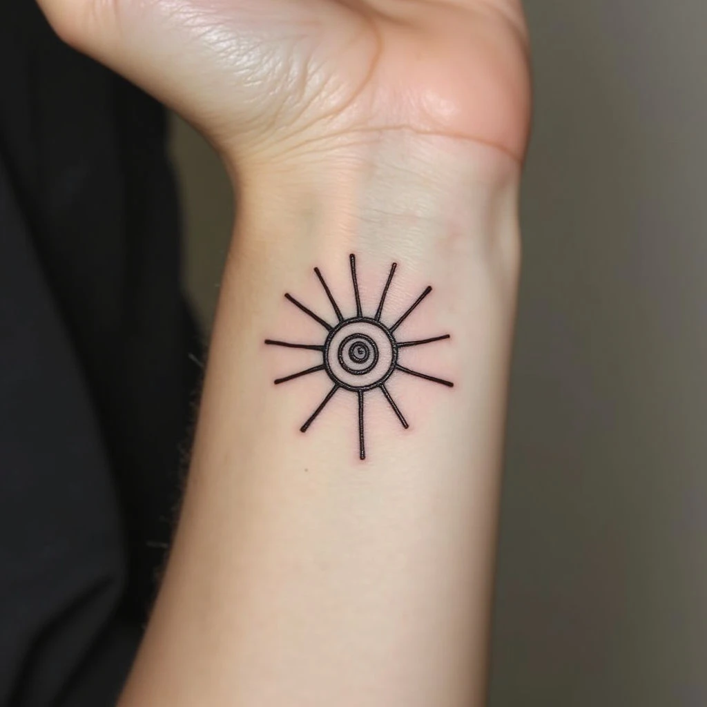 Minimalist Sun Symbol Tattoo: A Guide to Design & Meaning