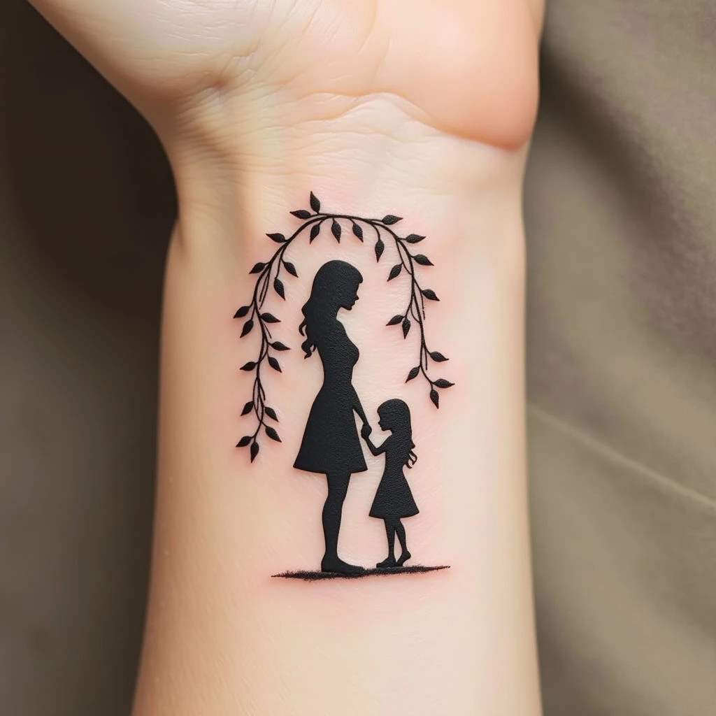 Sweet & Meaningful Small Tattoos for Mothers and Children