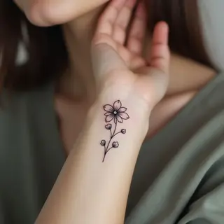 Delicate Dotwork: Small Tattoos for Women on Hand & Wrist