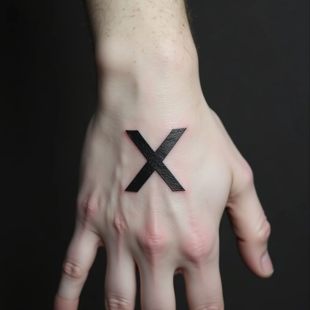 Decoding Your Small 'X' Tattoo: Meaning & Inspiration
