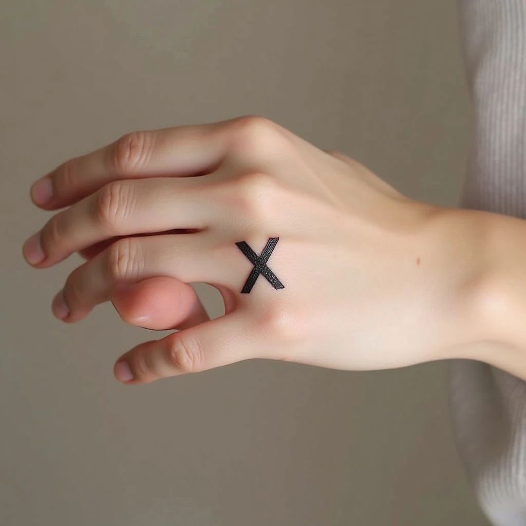Small X Tattoo on Hand: Meaning & Design Inspiration