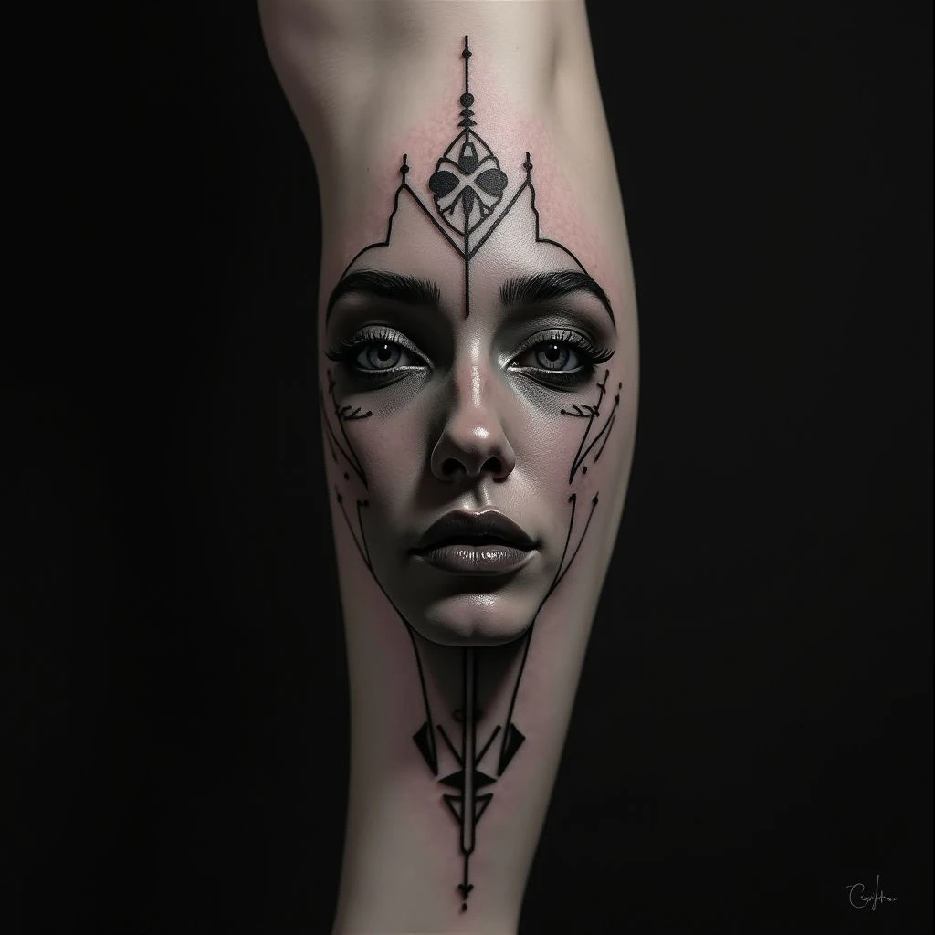 Solid Black Tattoo Designs: The Art of Absence