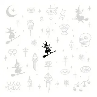 Halloween Flash Tattoo Designs: A Vintage Collection