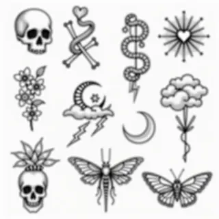 Spooky Tattoo Flash: Traditional Designs