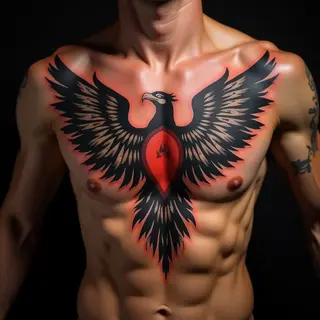 Matching Sternum Tattoos: Meaningful Realism Designs