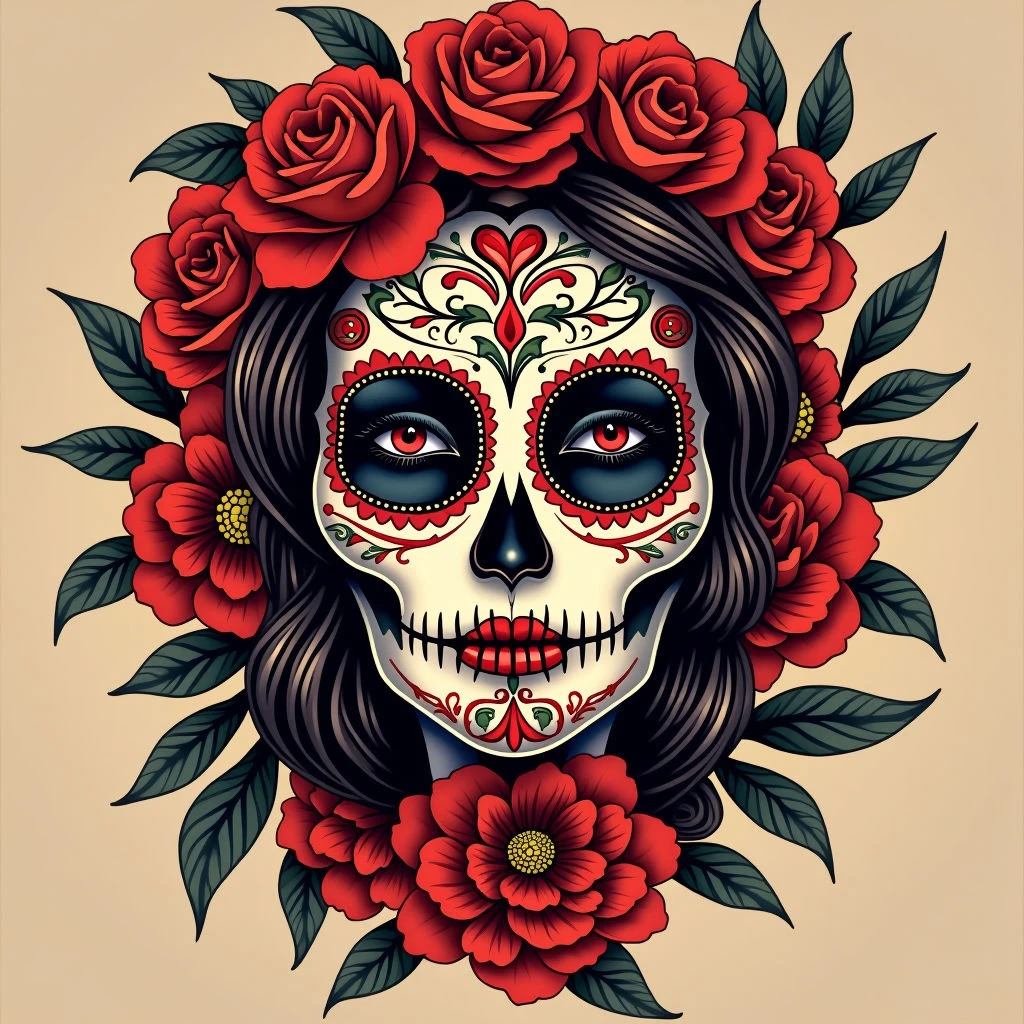 Sugar Skull Girl Tattoo Meaning: A Guide to Symbolism & Style