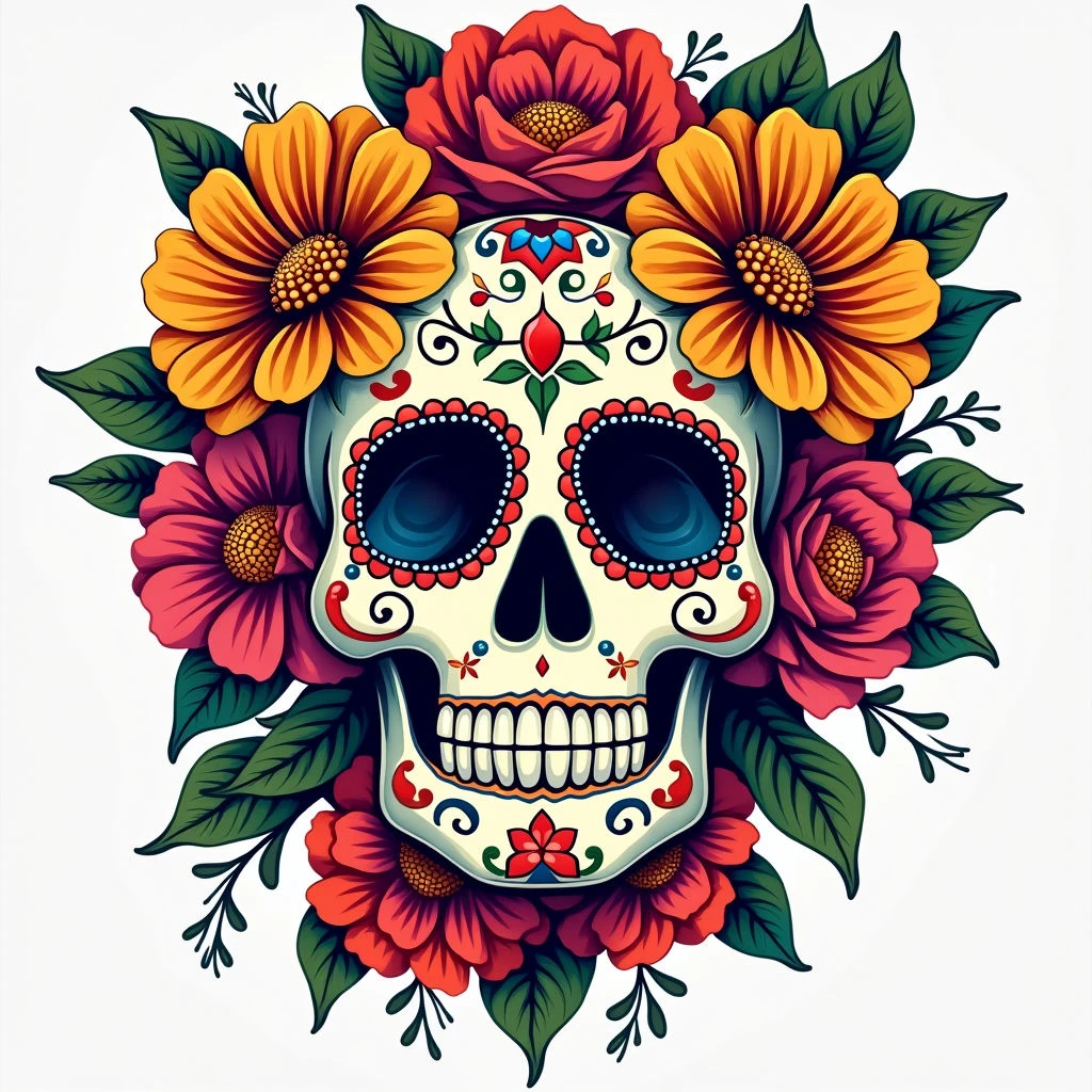 Sugar Skull Tattoos: Meaning, History & Design Inspiration