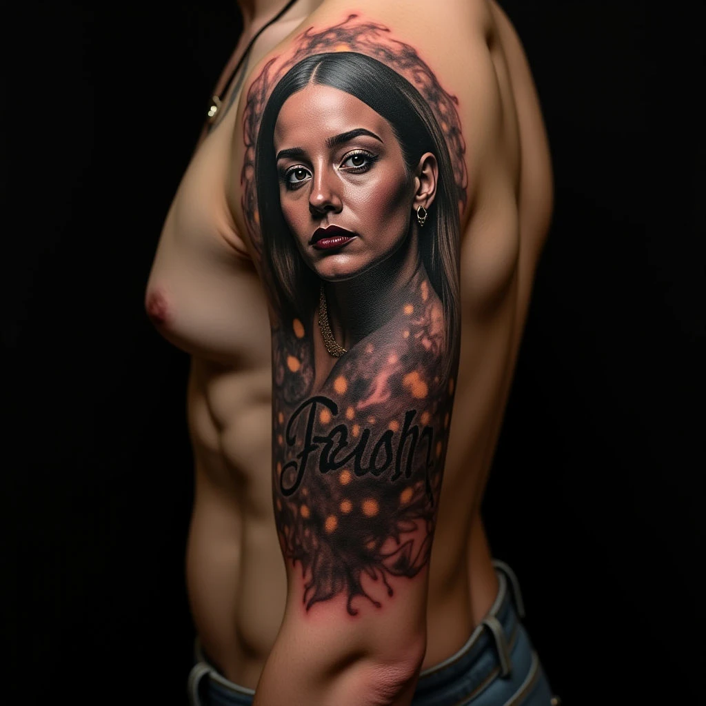 Unique Daughter Name Tattoos: Surreal Arm Designs for Dads