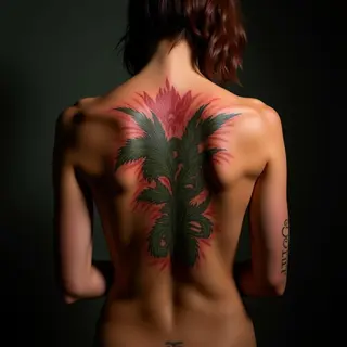 Dreamlike Back Tattoos for Girls with Meaning