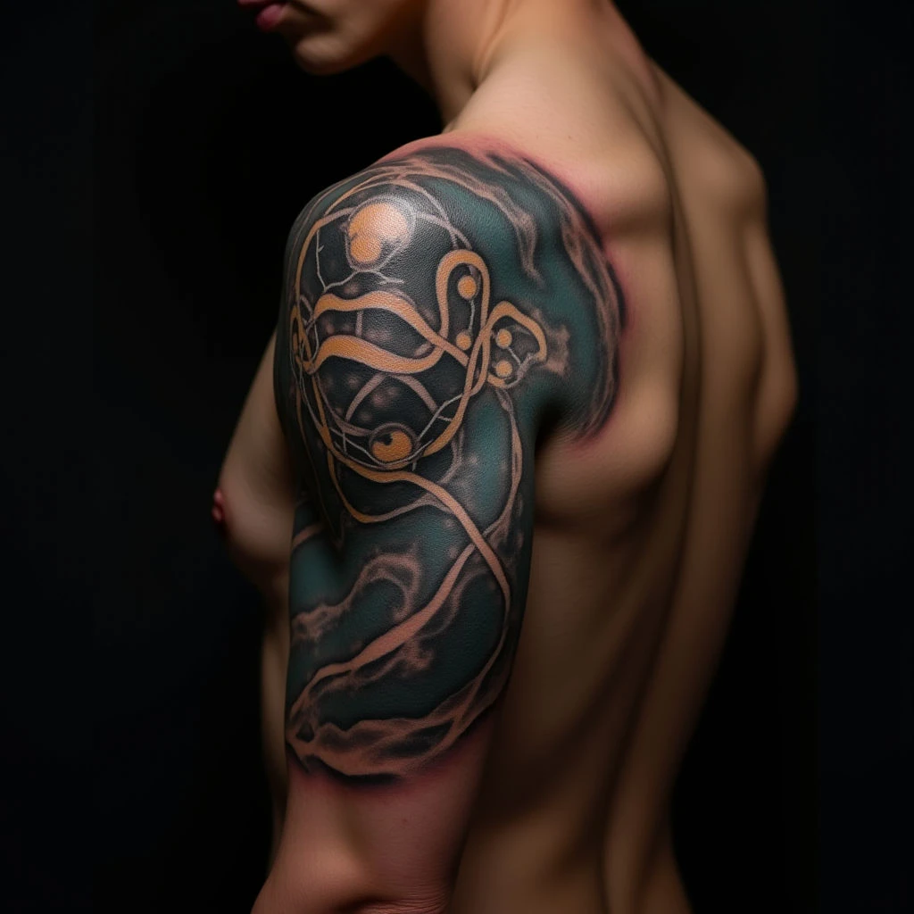 Three Lines Tattoo: Meaning & Surreal Back Design