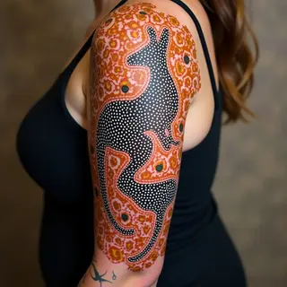 Arm Sleeve Tattoo Ideas for Women: Dreamtime Stories & Sacred Symbols