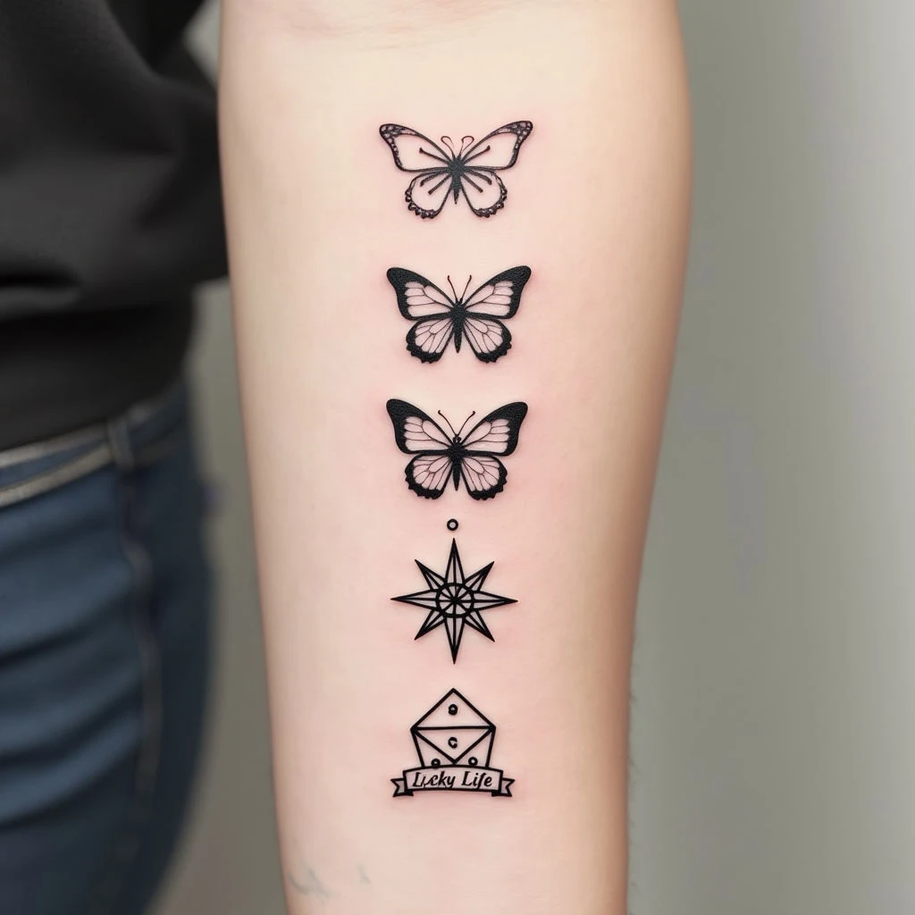 Minimalist Butterfly Tattoo Designs